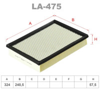 как выглядит lynxauto фильтр воздушный la475 на фото